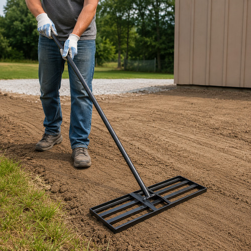 30x10in lawn levelling rake - lawn,