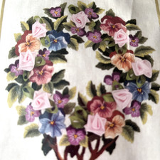 PANSY RIBBON TOPIARY  VIBRANT