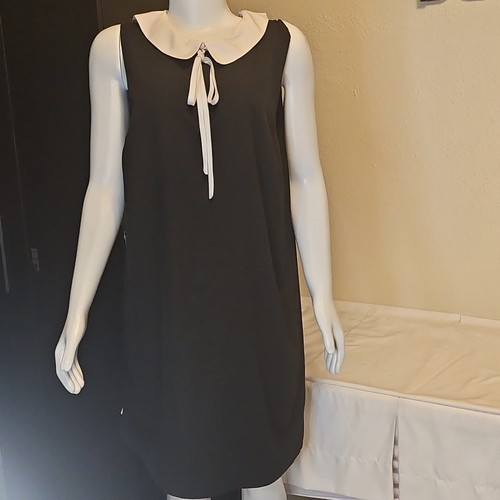 Cece shift dress - dress, black/white