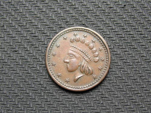 Old copper coin civil - old, coin!