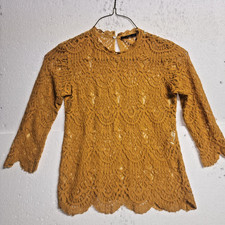 Zara Top Women Medium Mustard