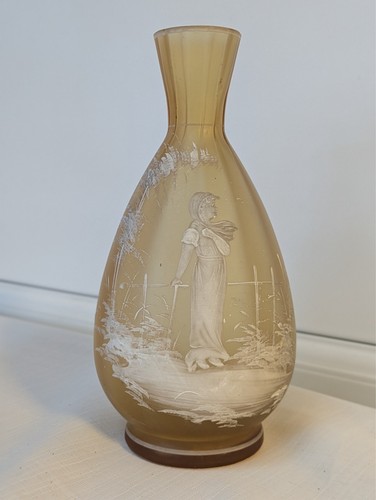 Butterscotch satin art glass