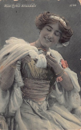 Postcard edwardian actress - -,