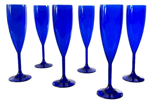 Champagne flute royal - champagne, blue