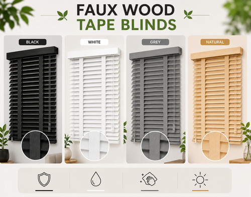 Faux wood window venetian - faux,