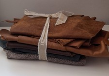 11 Leather Off Cut  Pieces