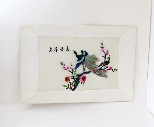 Vintage silk hand embroidery - vintage,