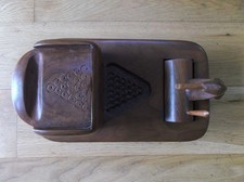vintage wooden cigarette dispenser, beautifully crafted, good working order