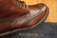 Loake 1880 Bedale Brown Leather Derby Boots Shoes Mens UK 9 G US 10 EU 43