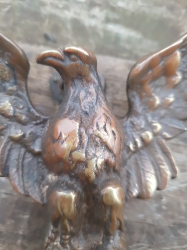 Vintage brass eagle - vintage, door