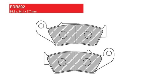 Front brake pads honda 250 - front,