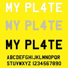 Numberplate letters - 7,