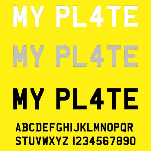 Numberplate letters - 7,