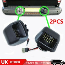 Pair For Nissan Navara D40 License Number Plate Rear Bumper Light LED