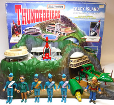 Matchbox Thunderbirds Tracy Island 1992 Boxed Set TB2-4 Trees complete 6 Figures