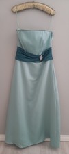 Bridesmaid /Prom dress - Size 14 - Green  / Aqua/Spruce