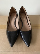 Next Black Patent Kitten Heel