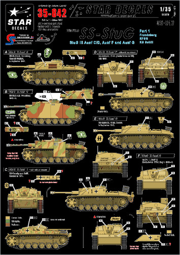 Star decals 842 waffen - decals, 35-842,