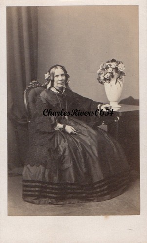 Edinburgh cdv lady crinoline - cdv,