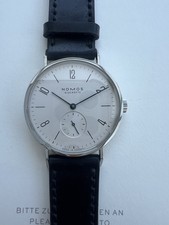 NOMOS Glashutte Tangente Manual Wind Watch 35mm Exhibition Caseback