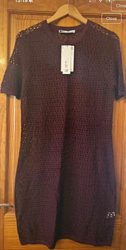 Zara burgundy open - zara,
