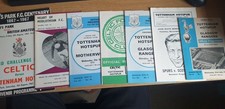 TOTTENHAM HOTSPUR v SCOTTISH CLUBS 1960-1970s HOME  & AWAY 7 PROGRAMMES COOD CON