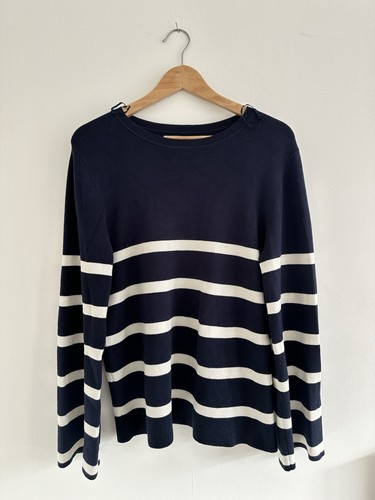 Oversized navy white - tu,
