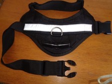 DOG HARNESS WITH REFLECTIVE STRIP  ( SEE INFO FOR SIZING)