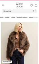 New Look Brown Faux Fur Jacket