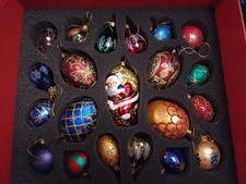 Thomas Pacconi Christmas Ornaments/Baubles Boxed Set Glass and Plastic Vintage