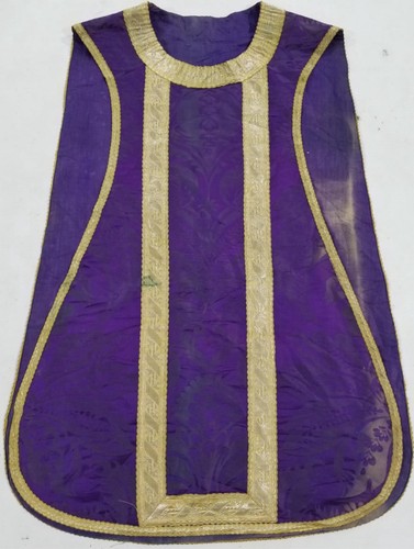 Antique silk brocade church - antique,