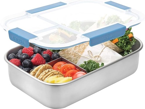 Smash stainless steel bento - steel,