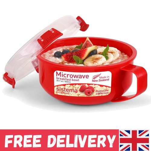 Red microwave breakfast - microwave,