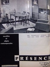 PUBLICITÉ 1959 PRÉSENCE BEMA