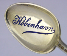 DANISH SOLID SILVER ENAMEL