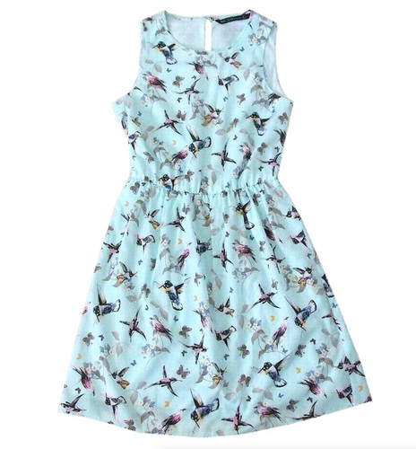 Zara short dress - dress, blue