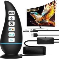 TV Aerial Freeview Indoor TV Aerial with 560+ Miles Range Reception TV Antenna