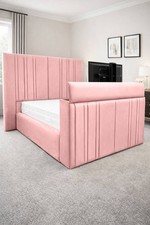Wide Headboard TV Bed Frame in