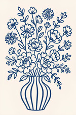 Luxury Boho Floral Wall Art