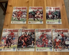 Liverpool FC Official Match Day Programmes. Full Season Home Games. 1999-2000