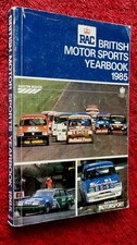 1985 RAC British Motor Sports COMPETITORS YEARBOOK Rules Regs Circuits Directory
