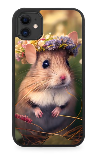 Mouse flower crown rubber - mouse,