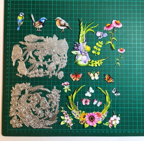 Flower crescents butterflies - flower,