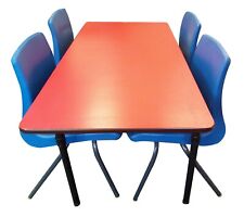 Kids Study Table Desk Table 4 chairs Classroom Preschool activity Stacking chair