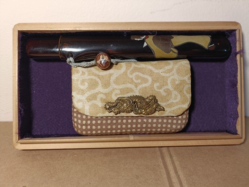 Japanese fabric tobacco pouch - japanese,