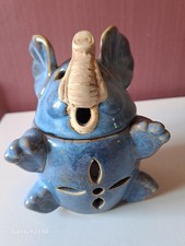 CERAMIC ELEPHANT DESIGN WAX MELT BURNER HOLDER EXCELLENT CONDITION
