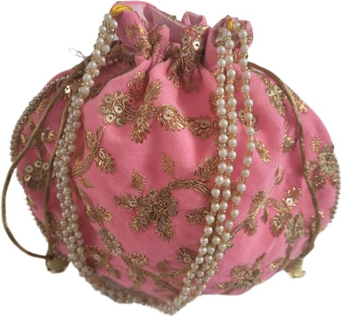 Handcrafted women potli bag - handcrafted,