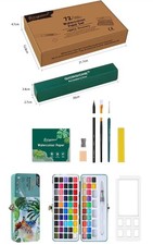 72 Colours Solid Watercolour