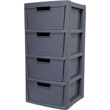 Large Rattan Drawer Storage