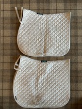 White Dressage Saddlecloths